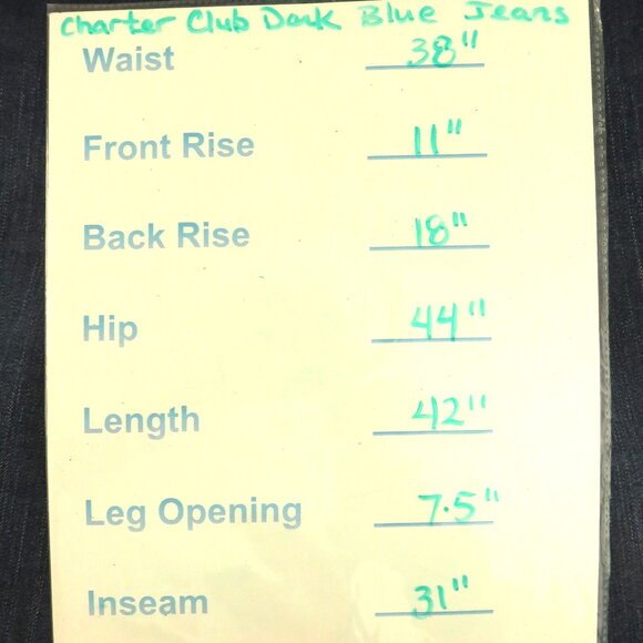 Charter Club Dark Blue Jeans..............325 - Picture 9 of 9